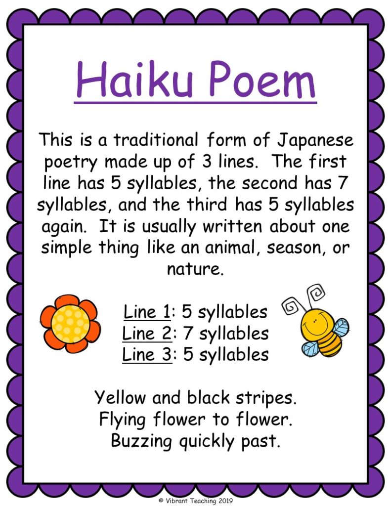 How To Write A Haiku Poem For Kids