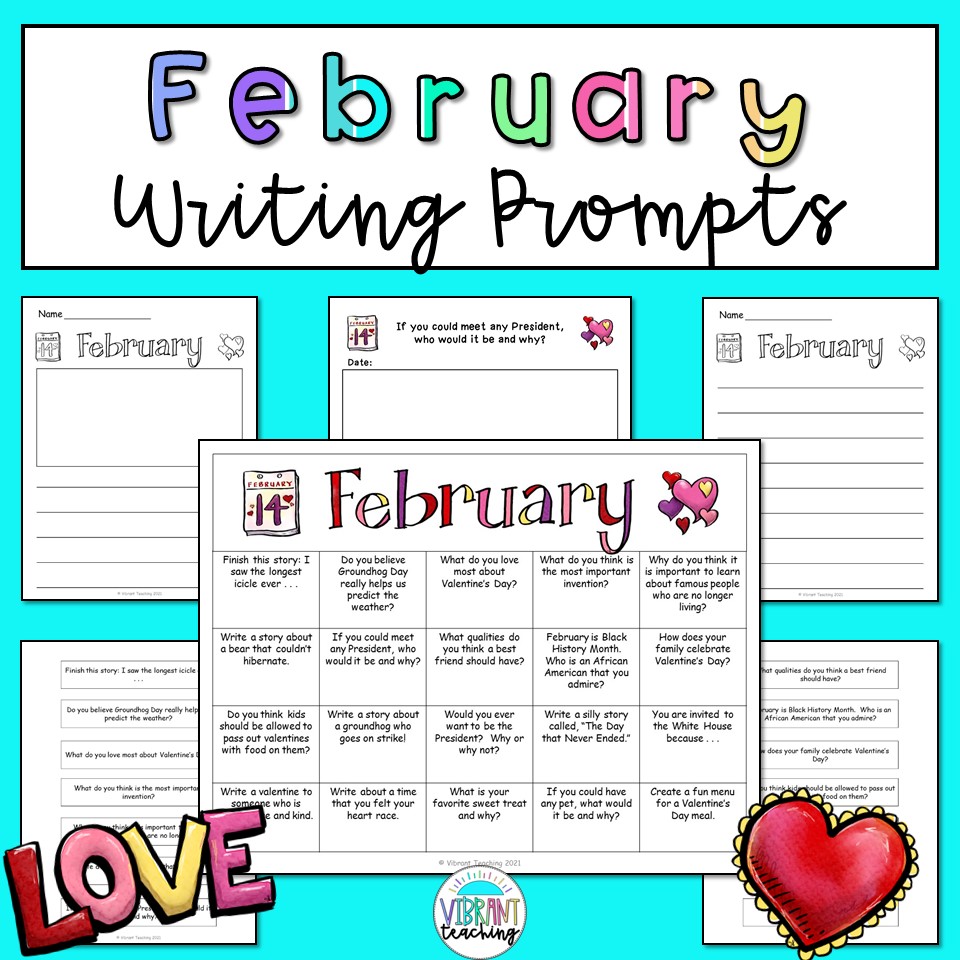 Monthly Writing Prompts to Engage Students and Make Writing Fun