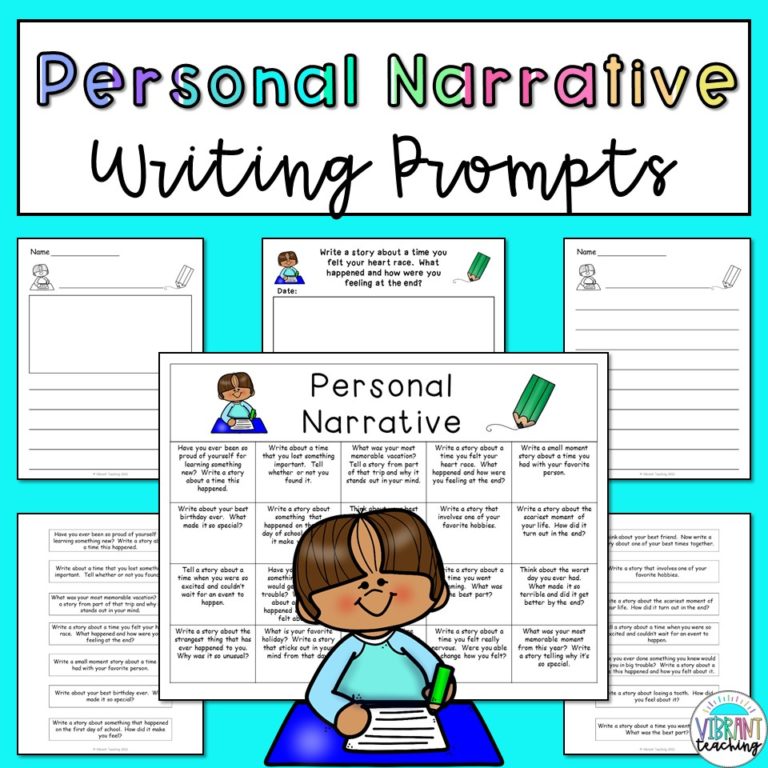 20 Prompts for Narrative Writing That Spark Creativity - Vibrant Teaching