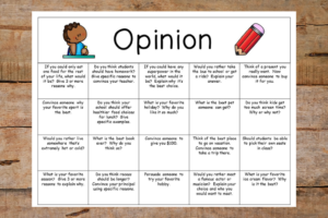 20 Prompts for Opinion Writing That Motivate Kids - Vibrant Teaching