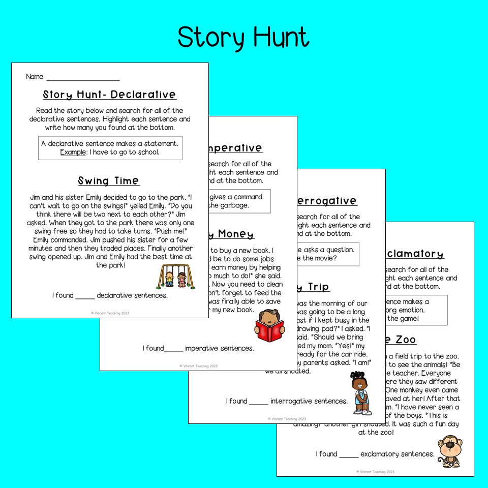 4-sentences-types-reading-activity-and-story-hunt